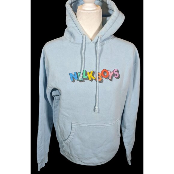 Nelkboys Full Send Light Blue Hoodie With Rainbow Letters - Picture 2 of 6
